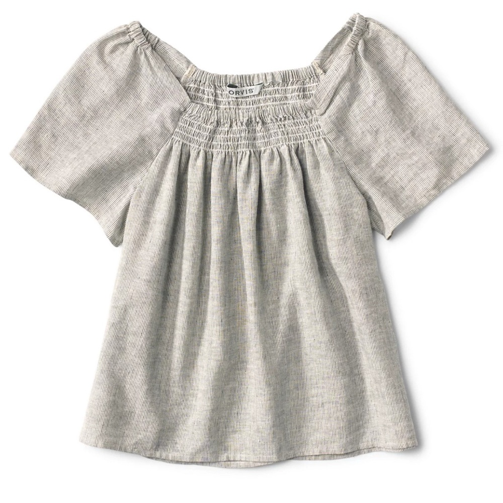 Orvis Performance Linen Square-Neck Short-Sleeved Top